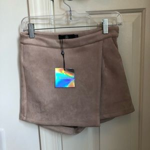 NWT suede Wrap tank skort